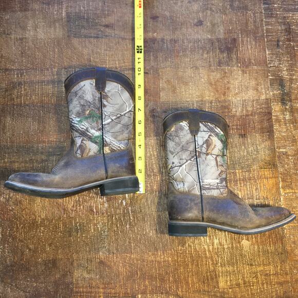 Austin Trading Co Youth Bandit Realtree Camo Boots Size 2 Brown Hunting Outdoor - Picture 8 of 10